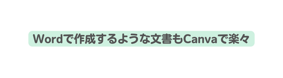 Wordで作成するような文書もCanvaで楽々